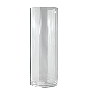 Ваза для цветов «Цилиндр»; стекло; диаметр=12, высота=20 см.; прозрачный