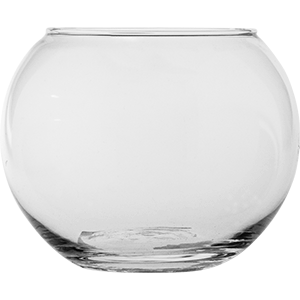 Ваза-шар; стекло; диаметр=100, высота=77 мм; прозрачный, 400 мл