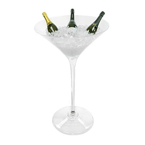 Бокал фуршетный для мартини; акрил; диаметр=59, высота=96.5 см.; прозрачный