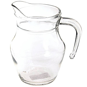 Кувшин «Брок»; стекло; 0.5л; диаметр=75, высота=140, ширина=120 мм; прозрачный