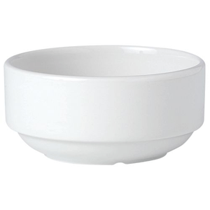 Супница, Бульонница (бульонная чашка) без ручек «Симплисити Вайт»; материал: фарфор; 285 мл; диаметр=11, высота=6 см.; белый