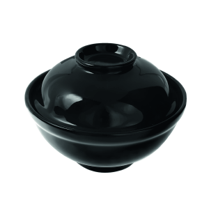 Мисосупница с крышкой «Кунстверк»; материал: фарфор; 600 мл; диаметр=15, высота=11.5 см.; цвет: черный