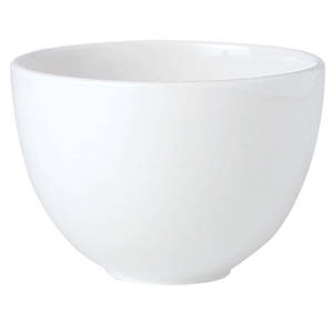 Супница, Бульонница (бульонная чашка) «Симплисити Вайт»; материал: фарфор; 475 мл; диаметр=115, высота=80 мм; белый