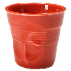 Стакан для эспрессо «Фруассэ»; материал: фарфор; 80 мл; диаметр=65, высота=60 мм; красный