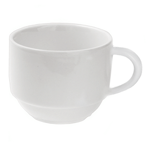 Чашка кофейная «Кунстверк»; материал: фарфор; 125 мл; диаметр=7.2, высота=4, длина=9.2 см.; белый