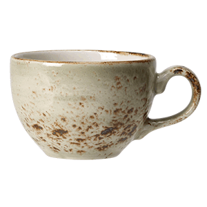 Чашка кофейная «Крафт»; материал: фарфор; 85 мл; диаметр=6.5, высота=5, длина=8.5 см.; зеленый