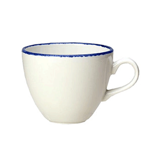 Чашка кофейная «Блю дэппл»; фарфор; 85мл; белый, синий