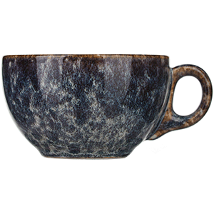 Чашка кофейная Стоун; фарфор; 260мл; сине-серый