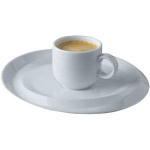 Чашка кофейная «Нами»; фарфор; 100мл; белый