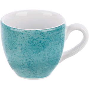 Чашка для эспрессо с декором «Аида»;  фарфор;  80мл;  бирюз.