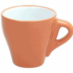 Чашка кофейная «Колорс»; фарфор; 100мл; оранжевый 