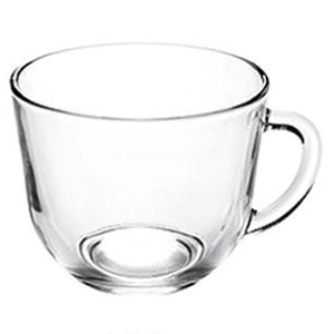 Чашка чайная «Гламур»; стекло; 200 мл; диаметр=8.9, высота=6.9 см.; прозрачный