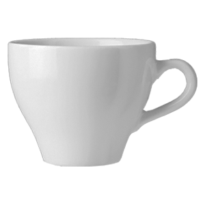 Чашка чайная «Паула»; материал: фарфор; 275 мл; диаметр=9, высота=9, длина=12 см.; белый