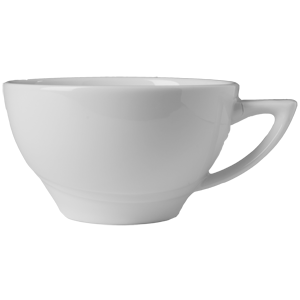 Чашка чайная «Атлантис»; материал: фарфор; 220 мл; диаметр=10, высота=5.8, длина=12.5, ширина=10 см.; белый