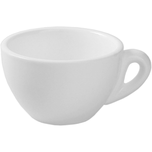 Чашка чайная «Кунстверк»; материал: фарфор; 210 мл; диаметр=9.5, высота=5.3, длина=11.5 см.; белый
