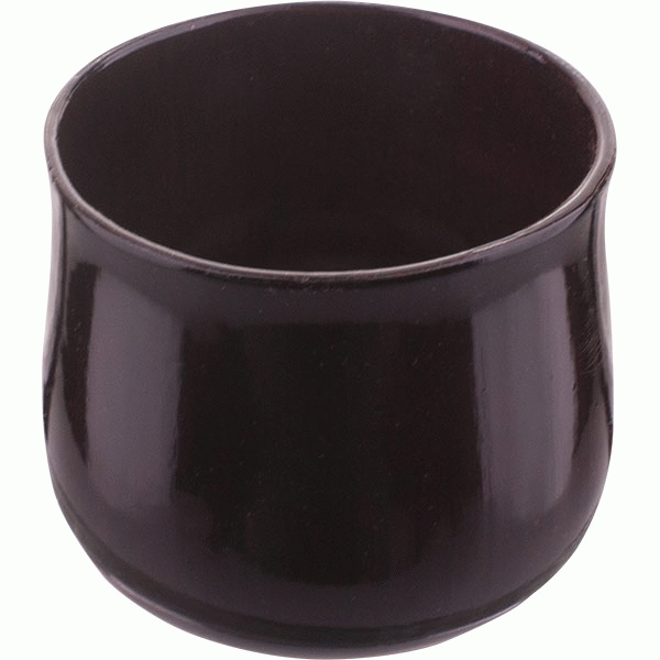 Чашка чайная; дерево; 170 мл; диаметр=70, высота=69 мм; цвет: черный