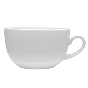 Чашка чайная «Дорота»; материал: фарфор; 430 мл; диаметр=11.3, высота=6.8, длина=14 см.; белый