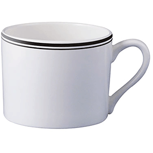 Чашка чайная «Ричмонд»; фарфор; 200мл; белый,черный