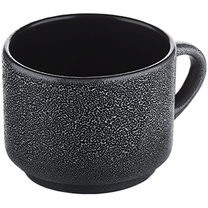 Чашка чайная «Млечный путь»; фарфор; 200мл; черный