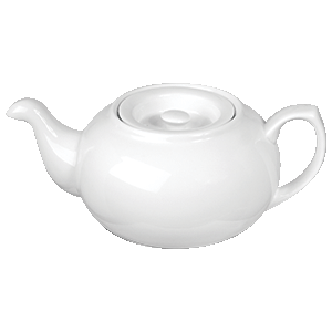 Чайник «Кунстверк»; материал: фарфор; 470 мл; диаметр=7.5, высота=7.3, длина=17.2 см.; белый