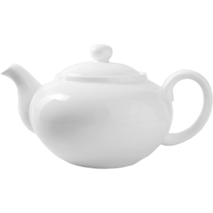 Чайник «Кунстверк»; материал: фарфор; 800 мл; диаметр=8.7, высота=9, длина=19 см.; белый