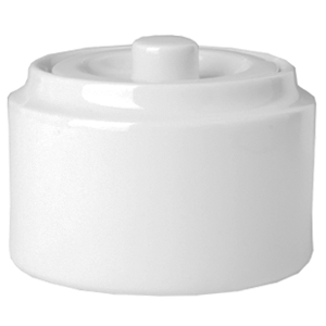 Сахарница «Принцип»; материал: фарфор; 200 мл; диаметр=9.5, высота=7.5 см.; белый