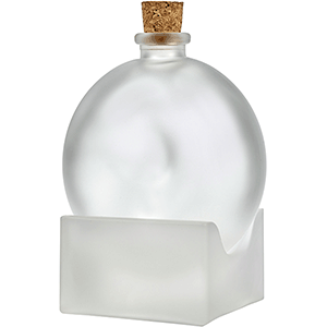 Набор для ручного перемалывания соли/перца;  стекло;  ,H=105,L=80мм;  полупрозрачный