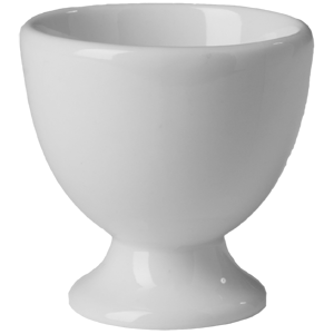 Подставка для яйца «Бистро»; материал: фарфор; диаметр=5.5, высота=5.5, длина=13 см.; белый