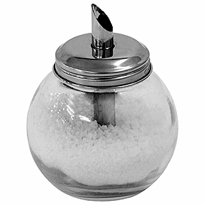 Сахарница-дозатор; стекло; 270 мл; диаметр=4.5, высота=10.8, длина=8.5, ширина=8.5 см.; прозрачный