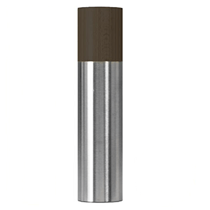 Мельница для соли/перца; сталь нержавеющая, бук; диаметр=50, высота=215 мм; цвет: черный