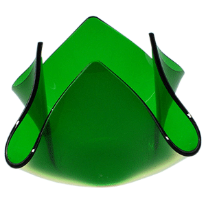 Подсвечник «Флауэ»; стекло; диаметр=70, высота=106, длина=185, ширина=177 мм; зеленый
