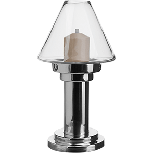 Светильник «Делия»; сталь, стекло; D=12.4,H=24.6см; металлический ,прозрачный