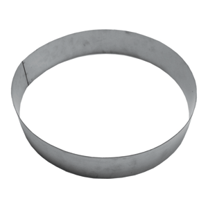 Кольцо кондитерское; сталь нержавеющая; диаметр=300, высота=65 мм; металлический