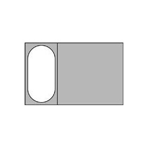 Полка дренажная для гастроемкости (1/3); поликарбонат; высота=1.5, длина=26.5, ширина=12 см.; прозрачный