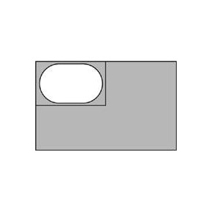Полка дренажная для гастроемкости (1/4); поликарбонат; высота=1.5, длина=20.5, ширина=11 см.; прозрачный
