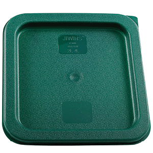 Крышка для контейнера 2л/4л; полиэтилен; высота=17, длина=21.5, ширина=21.5 см.; зеленый