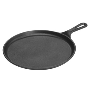 Сковорода для фахитос; чугун; диаметр=27, высота=2, длина=38 см.; цвет: черный