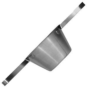 Дуршлаг; сталь нержавеющая; диаметр=33, высота=18, длина=74 см.; металлический