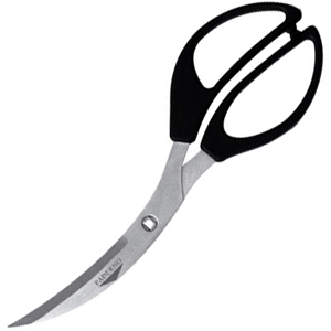 Ножницы для птицы; сталь, пластик; длина=265/160, ширина=20 мм; цвет: черный