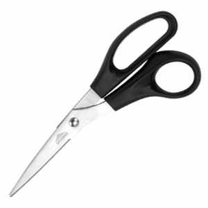 Ножницы кухонные; сталь, пластик; длина=185/110, ширина=12 мм; цвет: черный