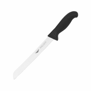 Нож для хлеба; сталь, пластик; длина=425/300, ширина=30 мм; цвет: черный, металлический