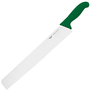 Нож для нарезки сыра; зеленая ручка; длина=36 см.