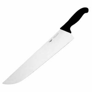 Нож поварской; сталь, пластик; длина=36 см.; цвет: черный,металлический