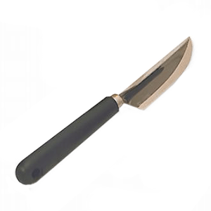 Нож для декоративной нарезки овощей и фруктов; металл,пластик; длина=21 см.; металлический, цвет: черный
