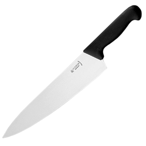 Нож поварской «Шефс»; сталь нержавеющая,пластик; длина=31 см.; металлический,синий