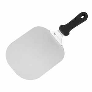 Лопатка кухонная; сталь нержавеющая,пластик; длина=35/22, ширина=18 см.; металлический, цвет: черный