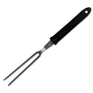 Вилка сервировочная; сталь нержавеющая; длина=32/11, ширина=2 см.; цвет: черный