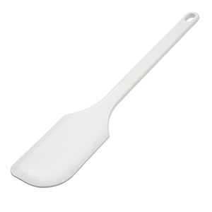 Лопатка кухонная «Экзогласс»; пластик; высота=5, длина=35, ширина=7 см.; белый