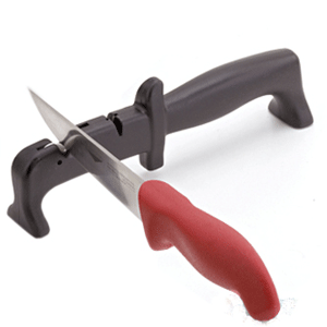 Точило ручное для ножей; пластик,сталь; высота=65, длина=220, ширина=30 мм; цвет: черный