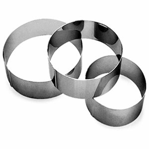 Кольцо кондитерское; сталь нержавеющая; диаметр=6, высота=6 см.; металлический